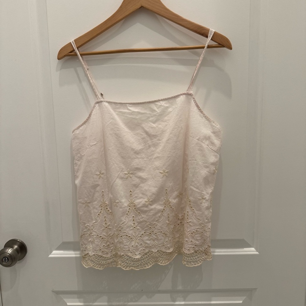 Gilligan & O'Malley Cream Lace Camisole